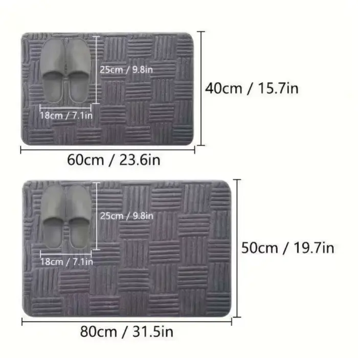 Tapis de sol rayé absorbant et épais