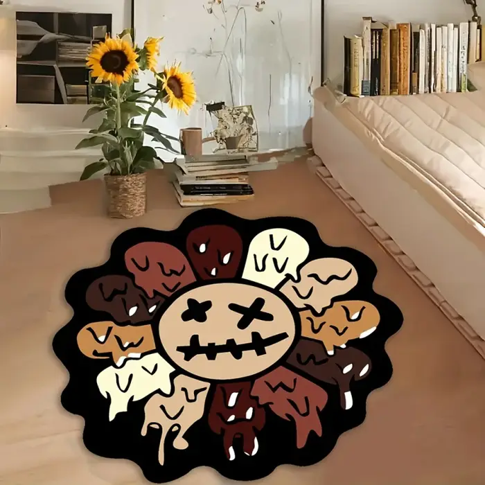 VIKAMA Tapis créatif en forme de tournesol
