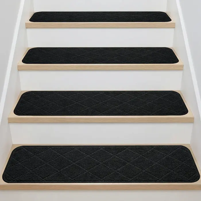 Tapis antidérapant auto-adhésif pour marches d'escalier, 76 cm, pour marches en bois, revêtement de
