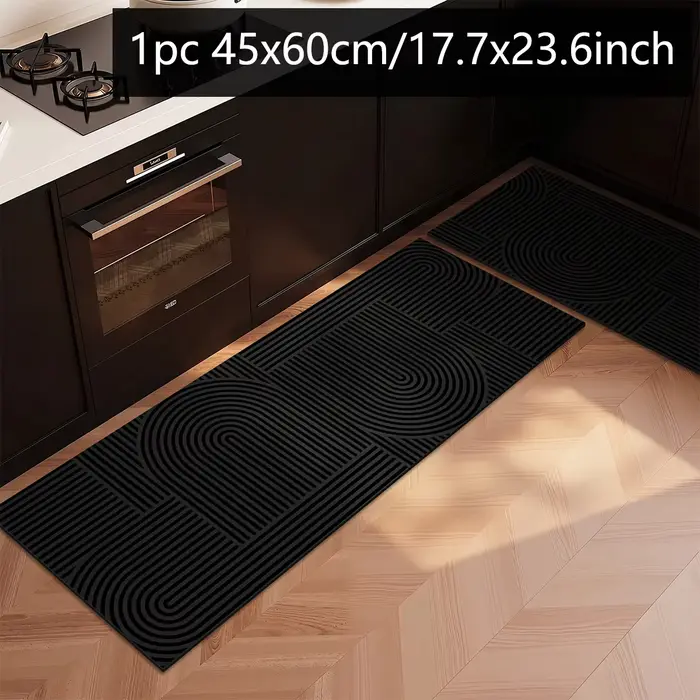 Tapis de cuisine long en terre de diatomée, tapis absorbant infusé de silicone, tapis antidérapant p
