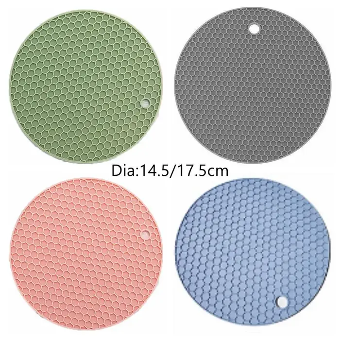Tapis de protection en silicone résistant à la chaleur pour casseroles