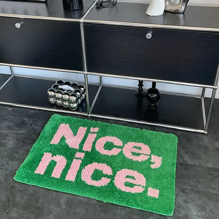 Tapis de sol en imitation cachemire léger de luxe