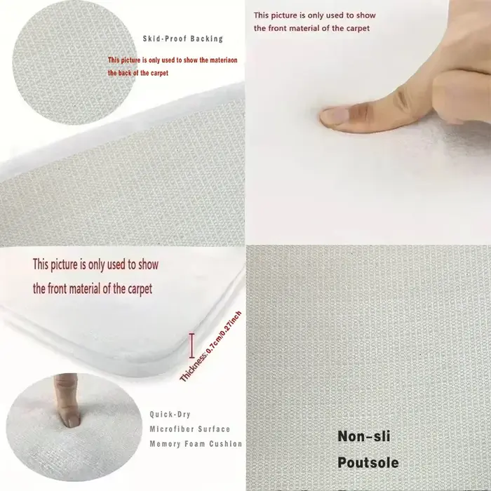 VIKAMA Tapis de cuisine rétro européen Long rectangulaire absorbant l'eau pour salles de bains