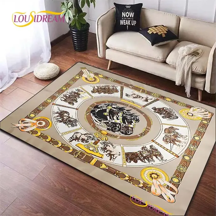 Tapis cheval au galop ethnique pour salon, chambre à coucher, porte de cuisine pour enfants, tapis de sol antidérapant, cadeau d'anniversaire, accessoires de photographie