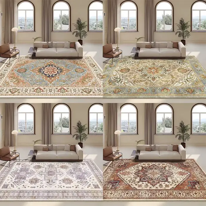 Tapis rétro persan pour salon