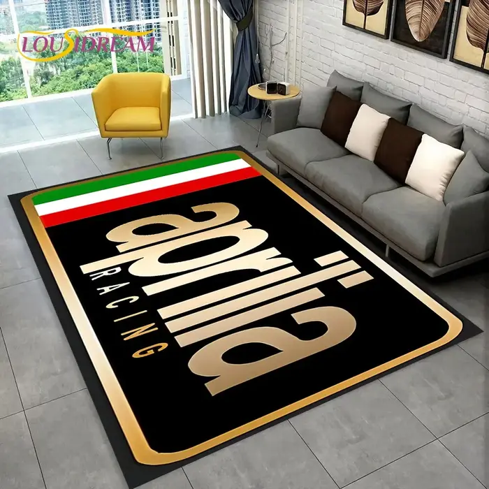 HD Aprilia Racing moto Logo tapis pour la maison salon chambre canapé paillasson décor