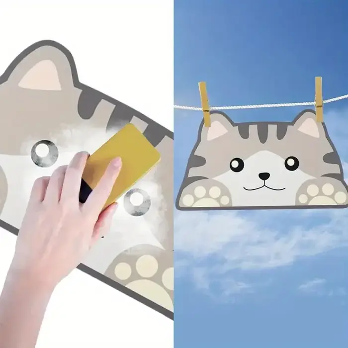 Tapis d'alimentation pour chien et chat à séchage rapide, coussin imperméable en boue de diatomée, anti-déversement et résistant aux taches, tapis de salle à manger antidérapant pour animaux de compag