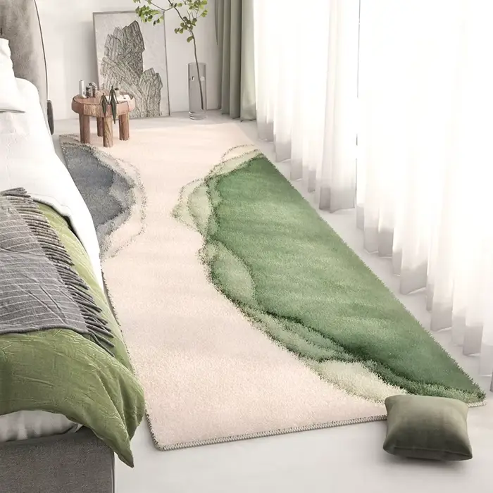 Tapis de chevet Long pour décoration de chambre à coucher