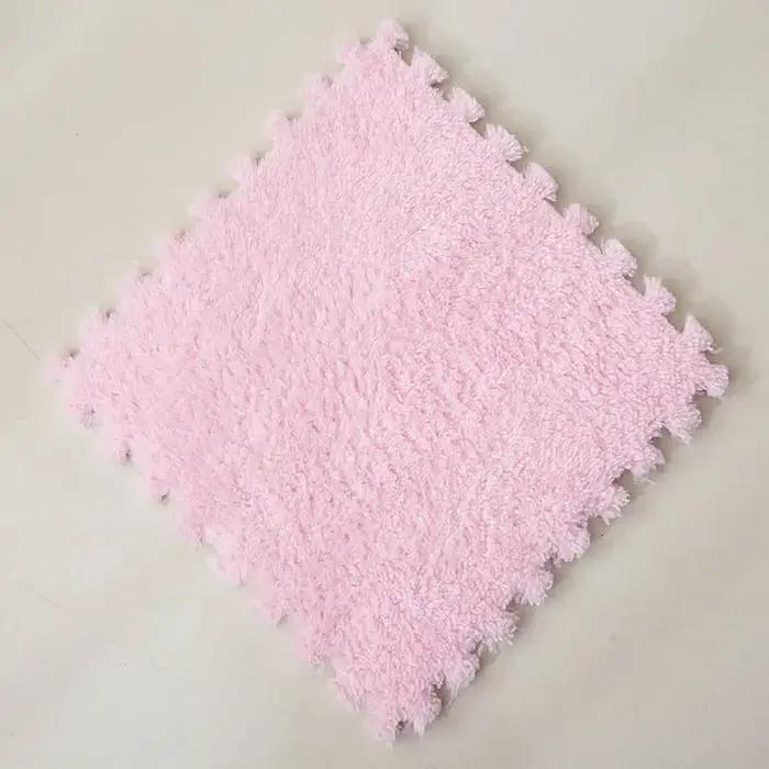 30X30 cm bricolage puzzle Shaggy tapis salon chambre doux sol zone tapis enfants magique Patchwork e