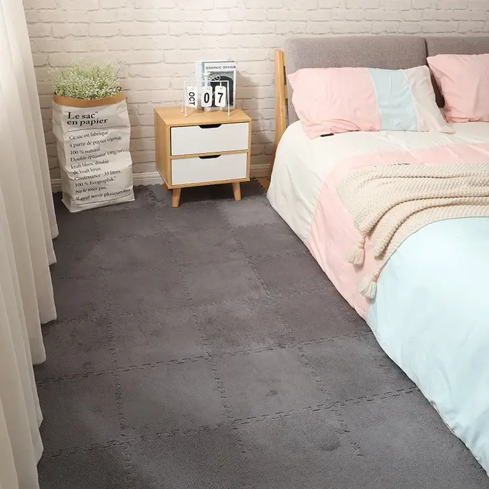 Tapis de verrouillage en peluche épaisse, 30x30x1CM, 10 pièces, pour salon, chambre à coucher, tapis d'exercice, salon, chambre à coucher, tapis rampant