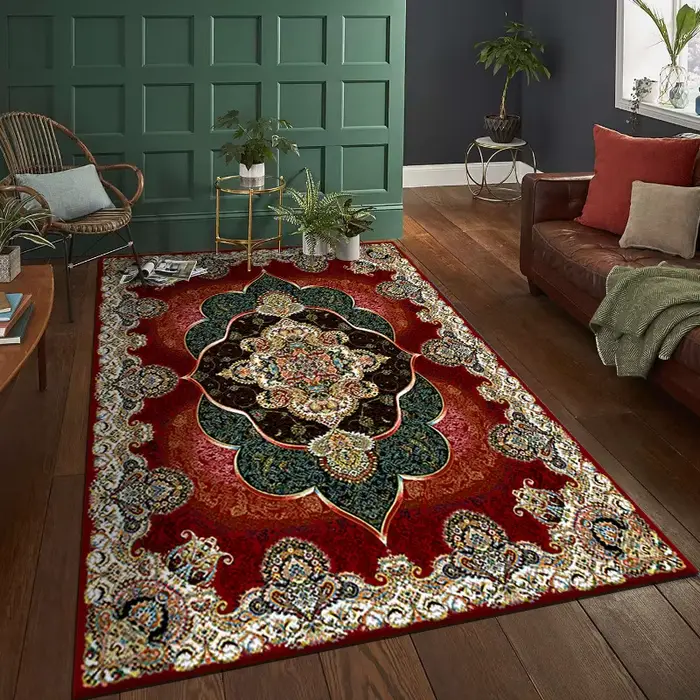 Tapis court persan vintage pour salon