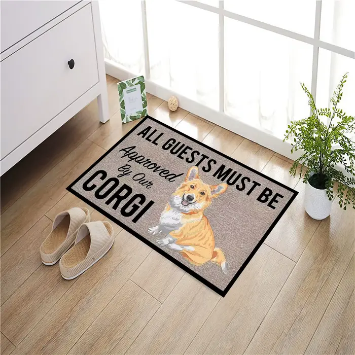 Tous les invités doivent être approuvés par notre paillasson Corgi