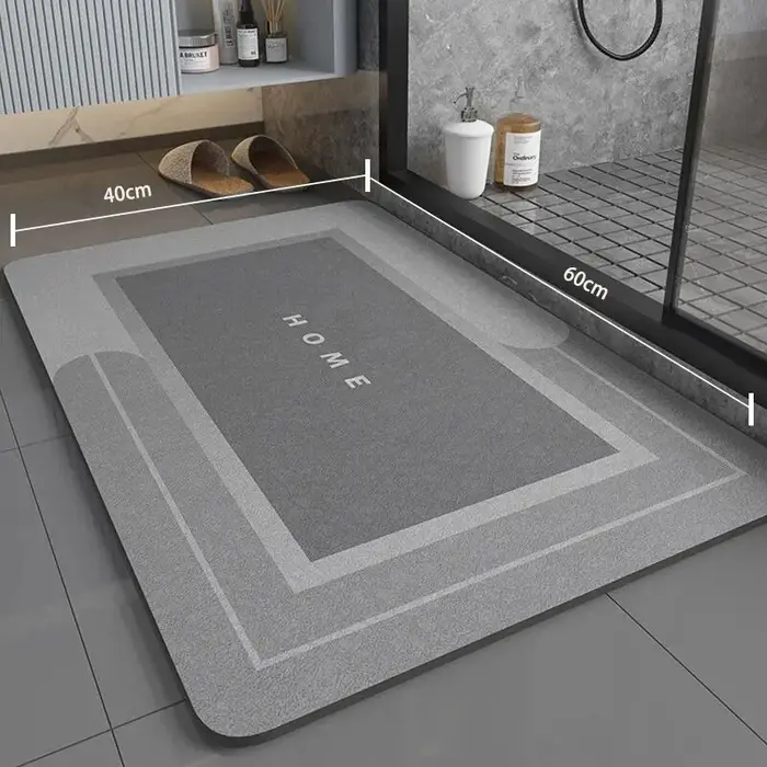 40*60 cm 1pc salle de bain antidérapant tapis de sol super absorbante rapidement secs et doux, moque