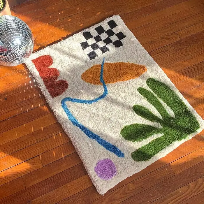 Tapis à motifs géométriques