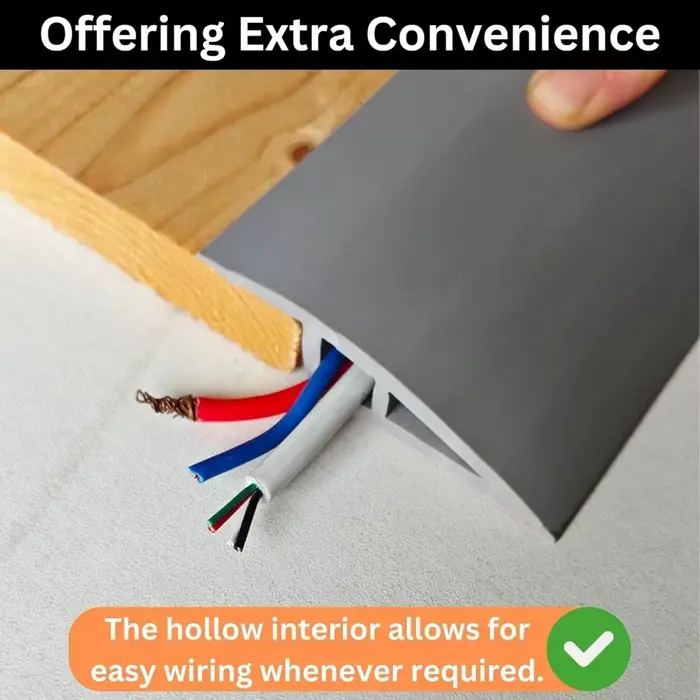 1 pièce 1m/2m x 5cm Bande de transition durable pour moquette et carrelage