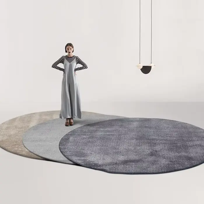 Tapis minimaliste moderne antidérapant