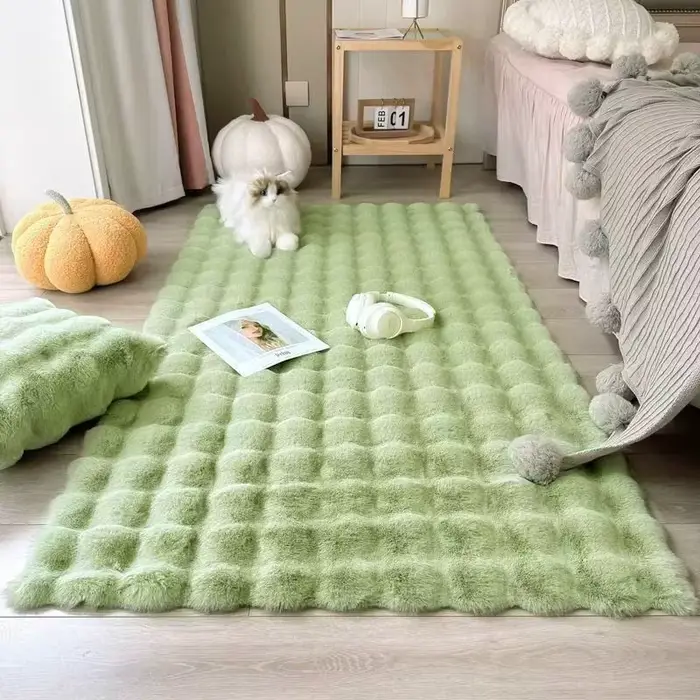 Nouvelle Tapisserie de Chevet Épaisse en Peluche Tatami pour Chambre à Coucher