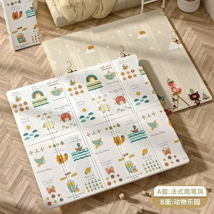 Tapis de Jeu Pliable pour Bébé, Couverture Pliante, Puzzle Polymère, Jouets de Sol, Xpe