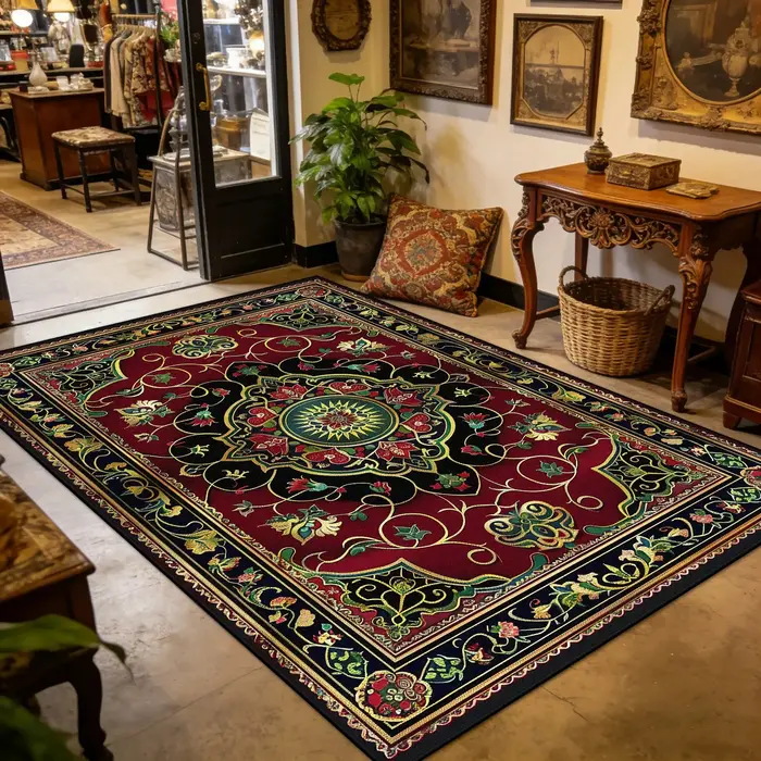 Tapis de luxe de grande surface pour salon