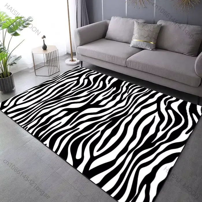 Tapis classique imprimé zèbre