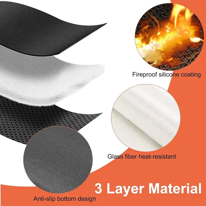 Tapis ignifuge résistant à la chaleur 40×60cm