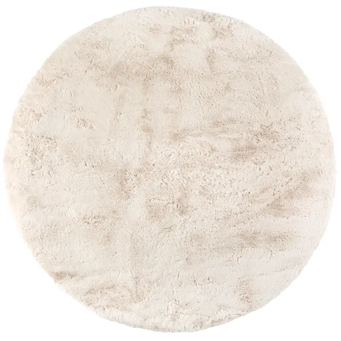 Tapis Eddy Ivoire diamtre 120 cm