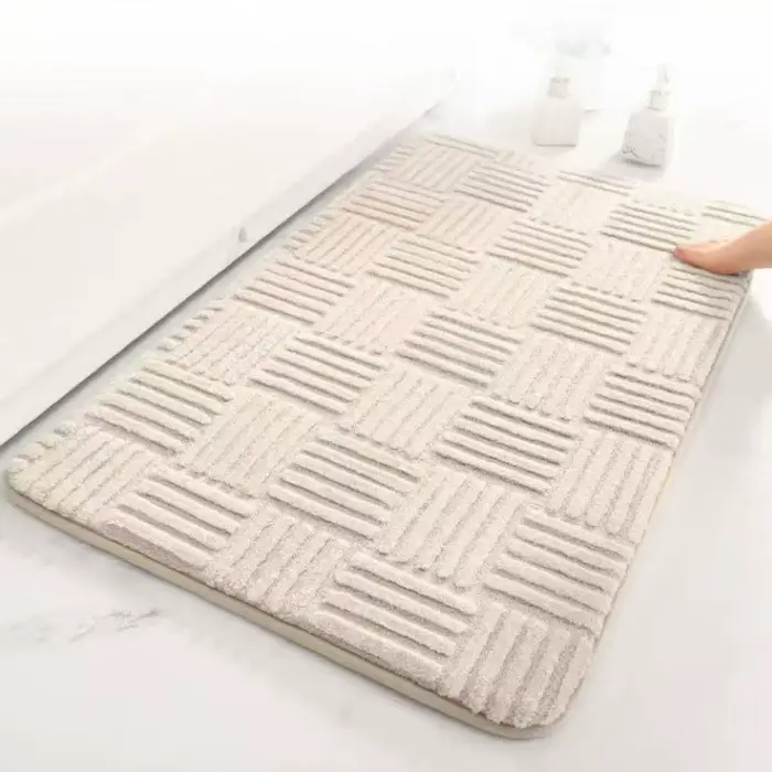 Tapis de sol rayé absorbant et épais