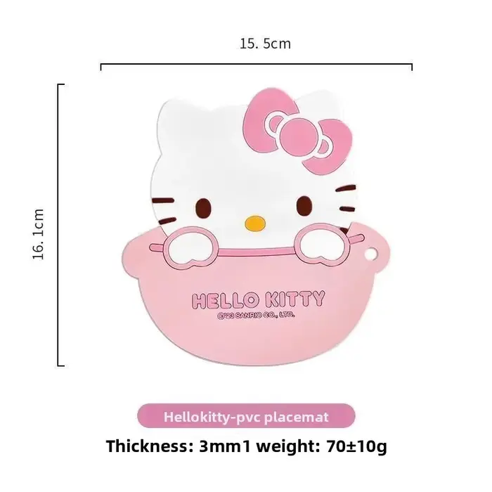 Tapis de cuisine en silicone antidérapant rose lapin Kawaii, motif dessin animé mignon, résistant à 