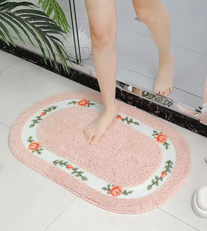 Adorable Tapis Rose pour Chambre à Coucher