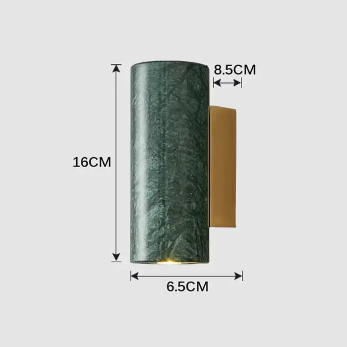 Applique murale nordique de luxe en marbre vert