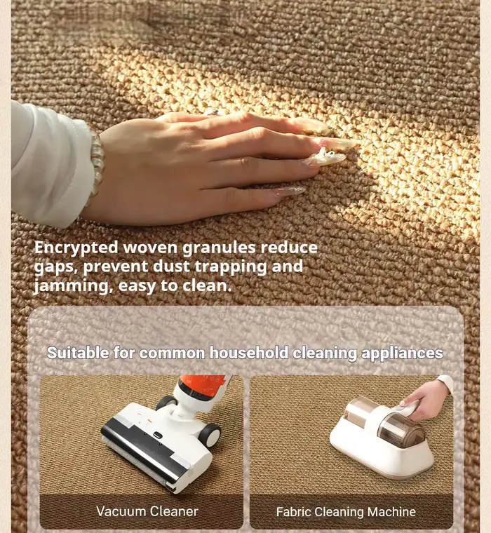 Tapis de cuisine antidérapant lavable en faux sisal
