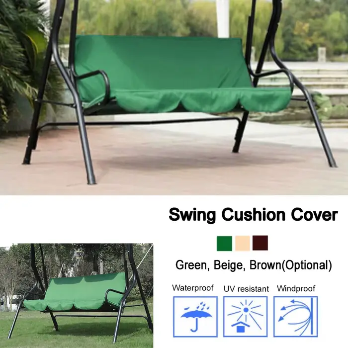 Housse de coussin de balançoire de cour à 3 places