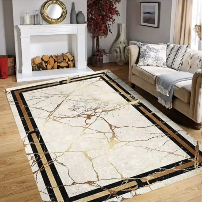 Tapis à motif de marbre