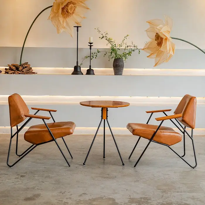 Café Vintage chaise basse Style industriel rétro