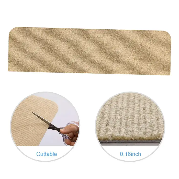 Tapis de bande de roulement d'escalier antidérapant, 30x8 pouces, pour marches en bois, pour chiens,