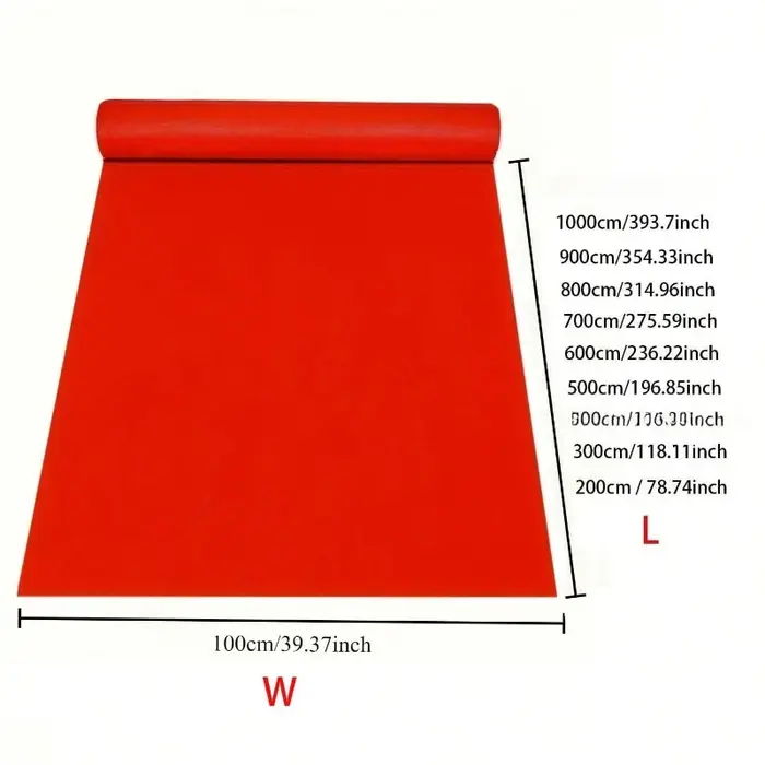 Tapis rouge jetable, idéal pour les mariages