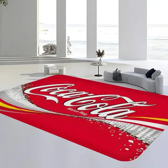Tapis de porte vintage avec logo Coca-Cola