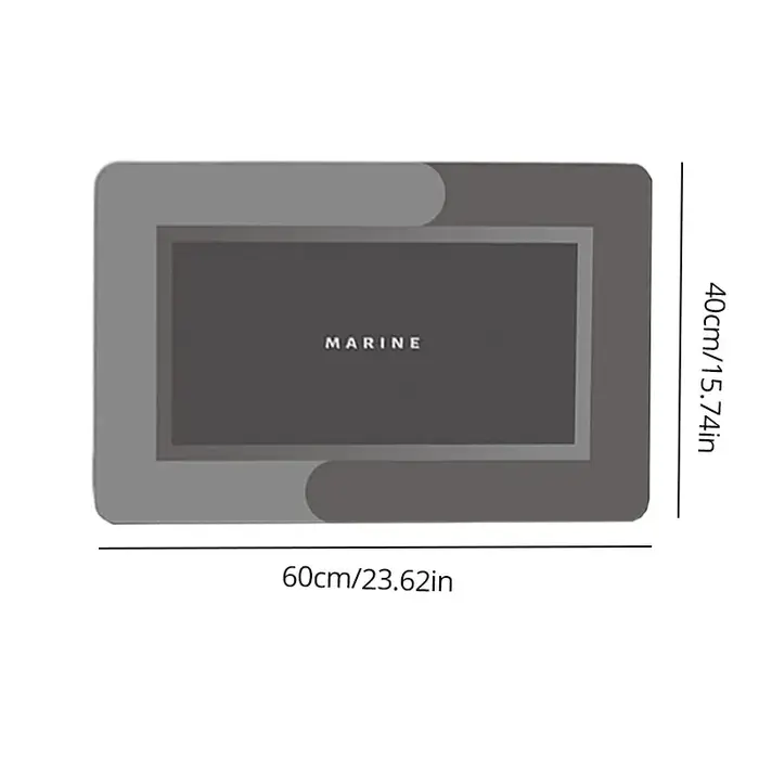 40*60 cm 1pc salle de bain antidérapant tapis de sol super absorbante rapidement secs et doux