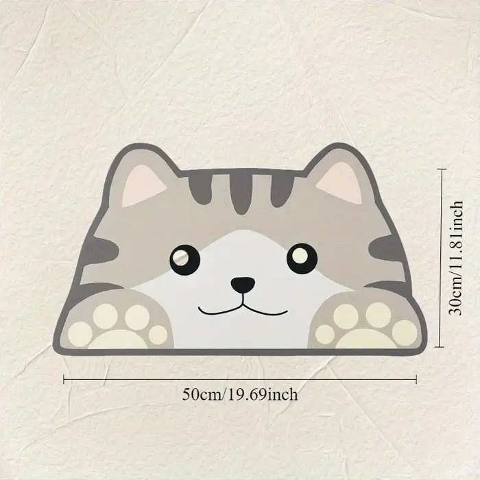 Tapis d'alimentation pour chien et chat à séchage rapide, coussin imperméable en boue de diatomée, anti-déversement et résistant aux taches, tapis de salle à manger antidérapant pour animaux de compag
