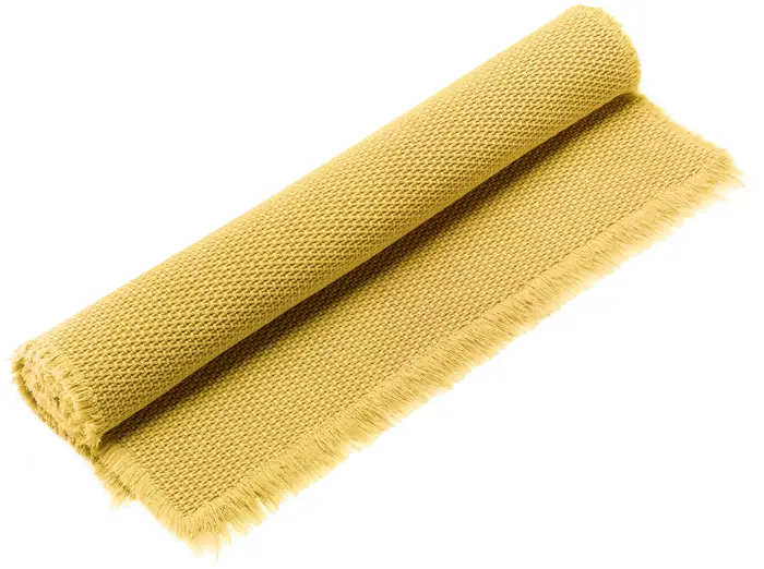Tapis de bain uni Elly Curry 54 x 110