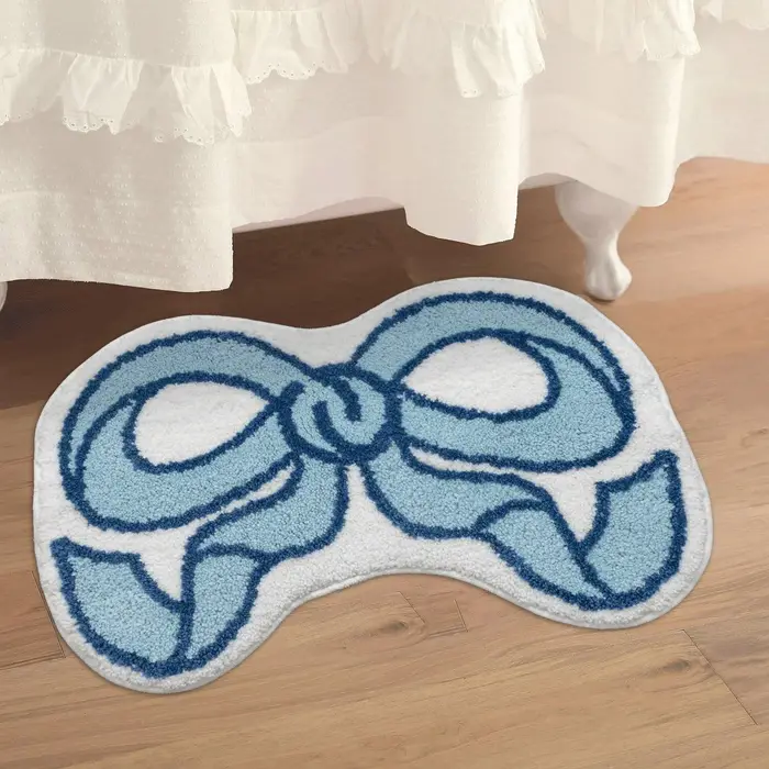 VIKAMA – tapis à nœud créatif, absorbant, lavable en Machine, pour salon, chambre à coucher, cuisine