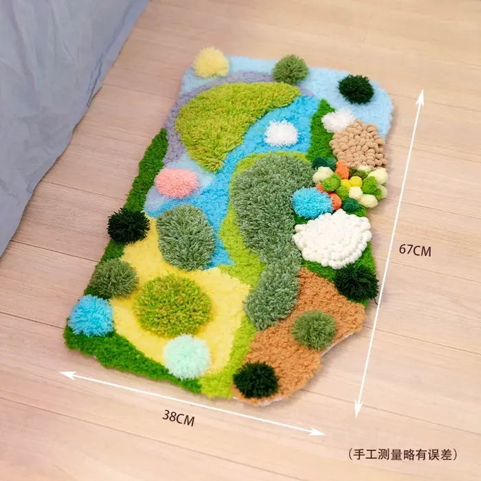 Kit de crochet pour tapis fait main, kit de broderie pour tapis fait main, kit de crochet pour tapis
