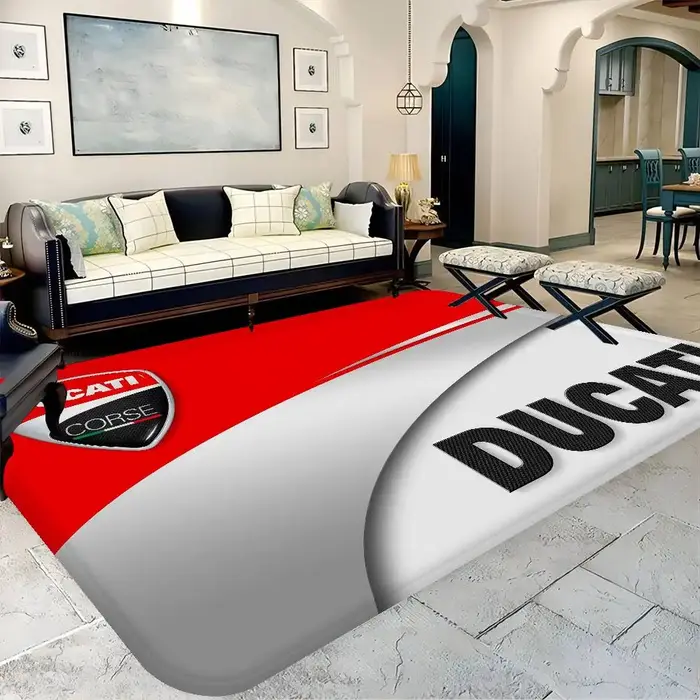 D-Ducati – tapis de sol rectangulaire avec LOGO de moto