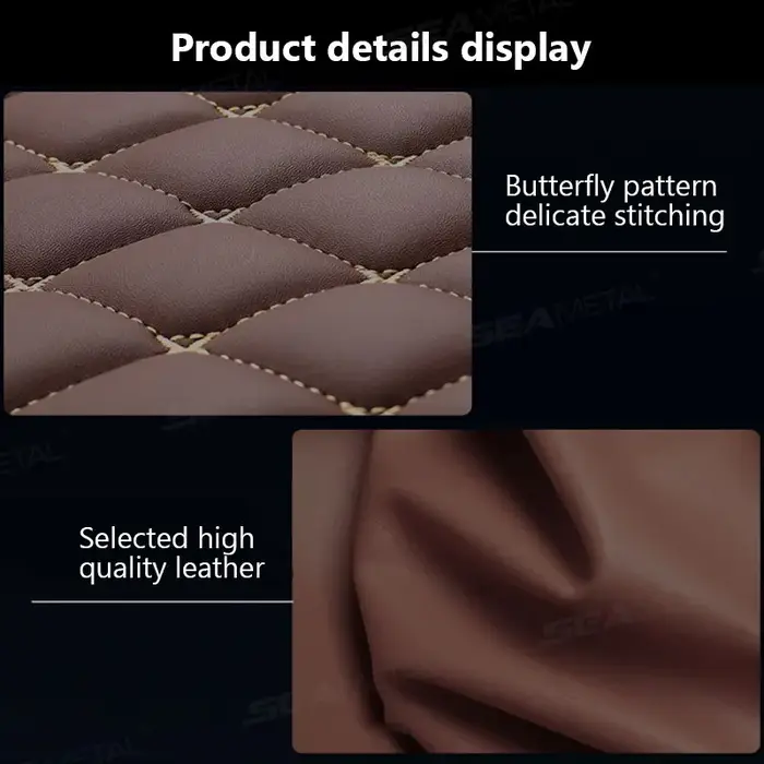 BLALION tapis de sol de voiture 4 pièces universel PU imperméable Auto pied Pad protecteur
