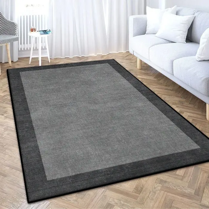Tapis géométrique moderne pour salon de vie, décoration de luxe légère pour chambre à coucher, facil
