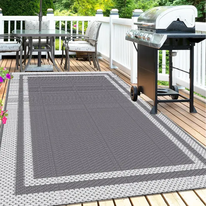 Tapis de Camping en plein air pour Patio, camping-car, pique-nique, pliable, Portable, été, Tube en plastique étanche, tapis de sol de plage