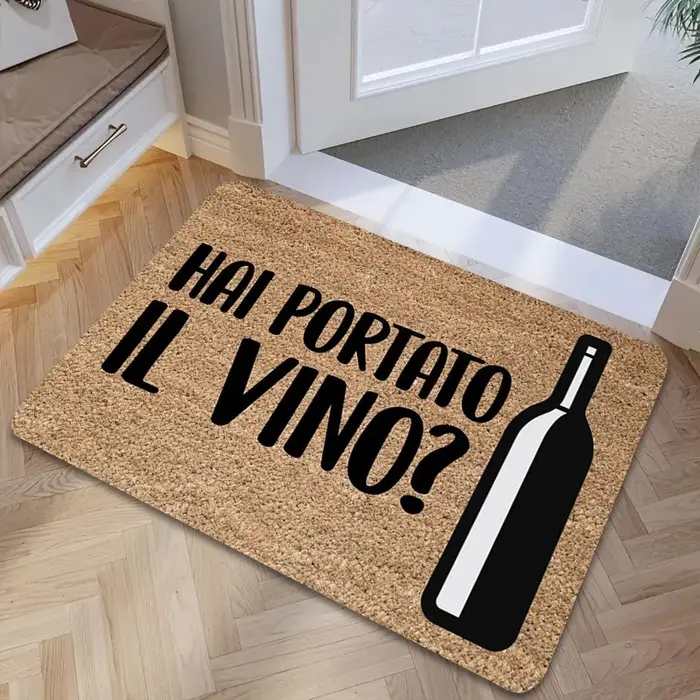 VIKAMA Tapis d'extérieur humoristique à thème italien