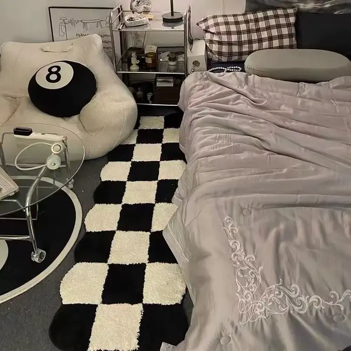 Tapis en cachemire pour décoration de chambre à coucher