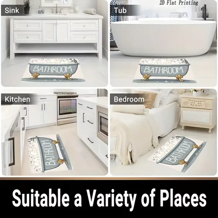 VIKAMA – tapis de sol de salle de bain antidérapant