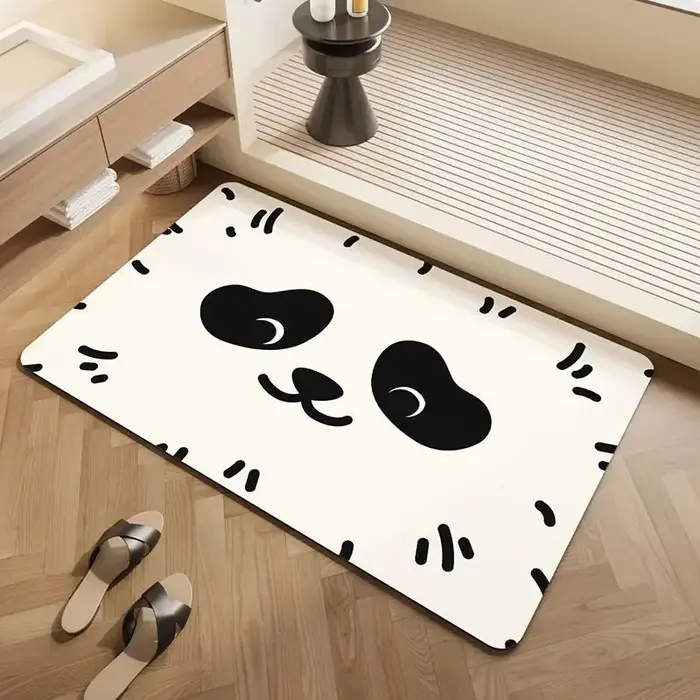 Tapis VIKAMA de style coréen couleur crème